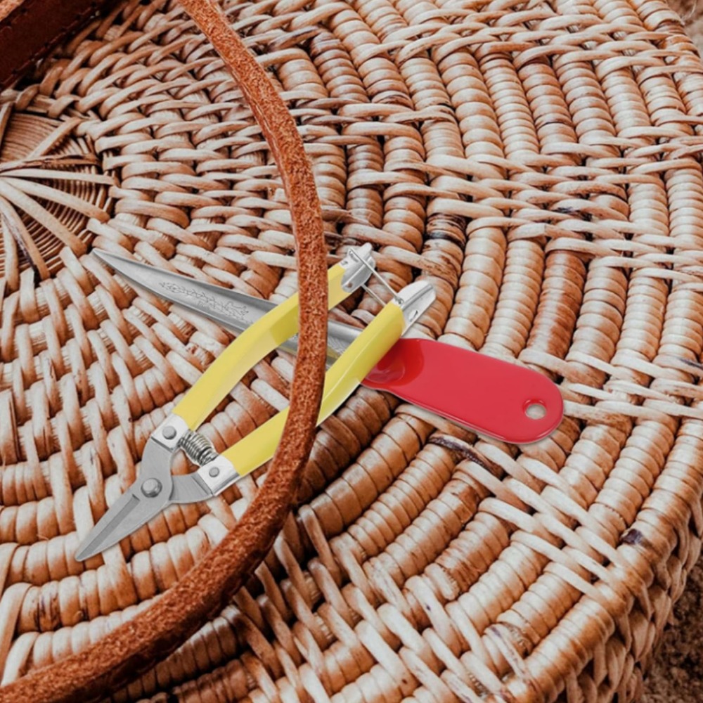 قطعتان من أدوات نسج الخيزران ا - مراجعة Woven Basket Set وسعره