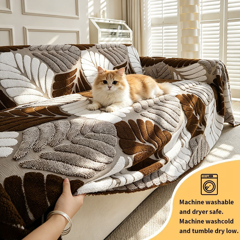 غطاء أريكة ثلاثي الأبعاد بلوني - مراجعة Textured Throw Natural وسعره