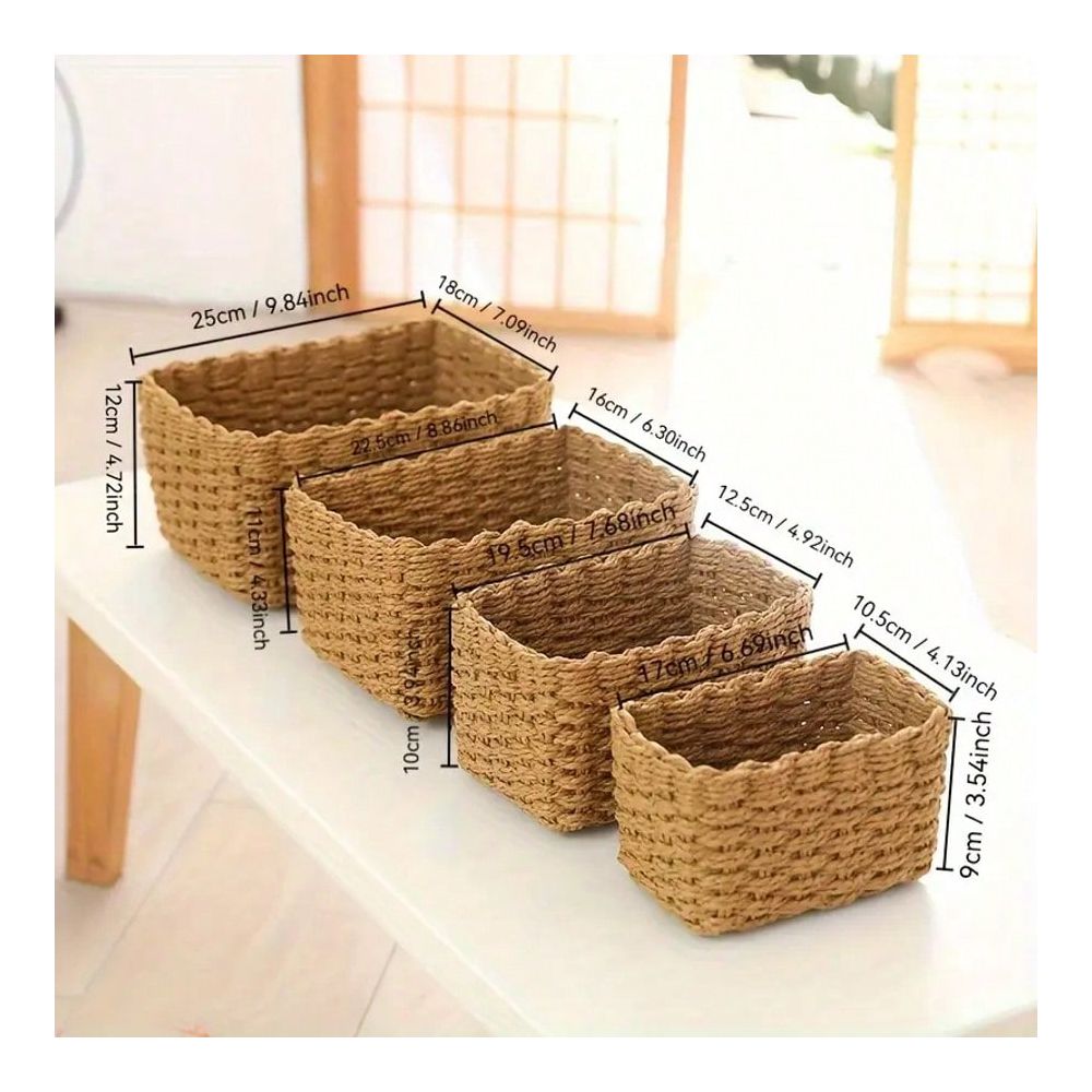 مجموعة سلال تخزين منسوجة من حب - مراجعة Woven Basket Set وسعره