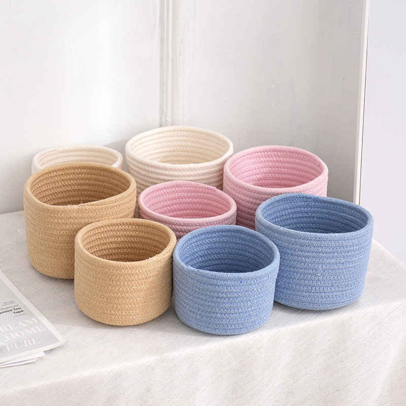 سلة تخزين مصنوعة يدويًا من حبل - مراجعة Woven Basket Set وسعره