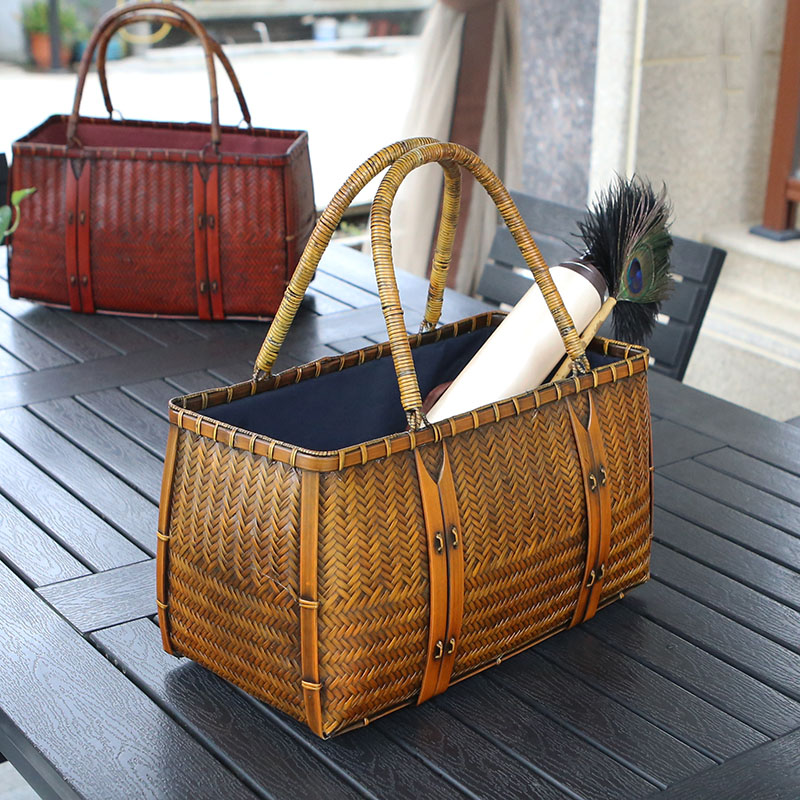 حقائب اليد النسائية الفاخرة مص - مراجعة Woven Basket Set وسعره