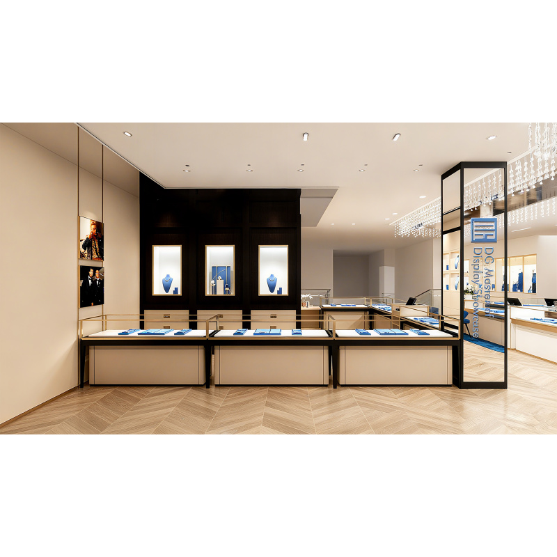 Custom.تصميم داخلي لمتجر مجوهر - مراجعة Interior Design Dubai وسعره