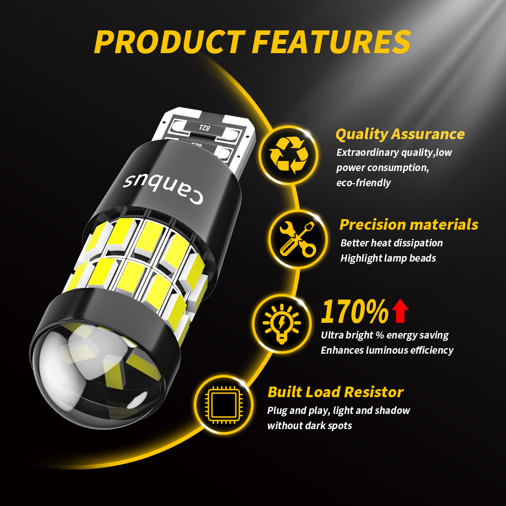 DXZ 2 قطعة W5W T10 LED لمبات ع - مراجعة Interior Design Icon وسعره