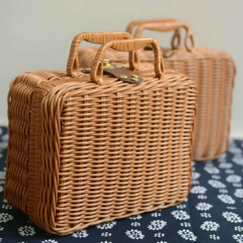 صندوق تشطيب يشبه الروطان، سلة  - مراجعة Woven Basket Set وسعره