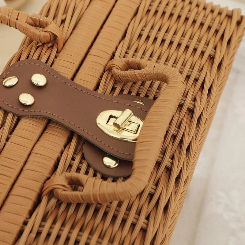 صندوق تشطيب يشبه الروطان، سلة  - مراجعة Woven Basket Set وسعره