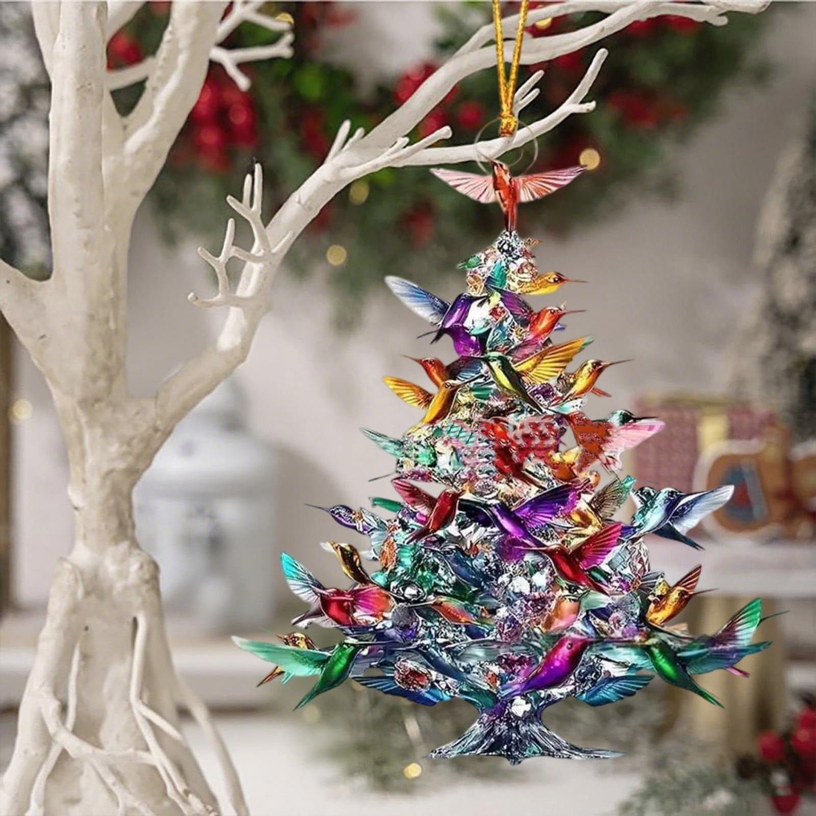 8 سنتيمتر 2D الاكريليك الطيور  - مراجعة Interior Design Xmas وسعره