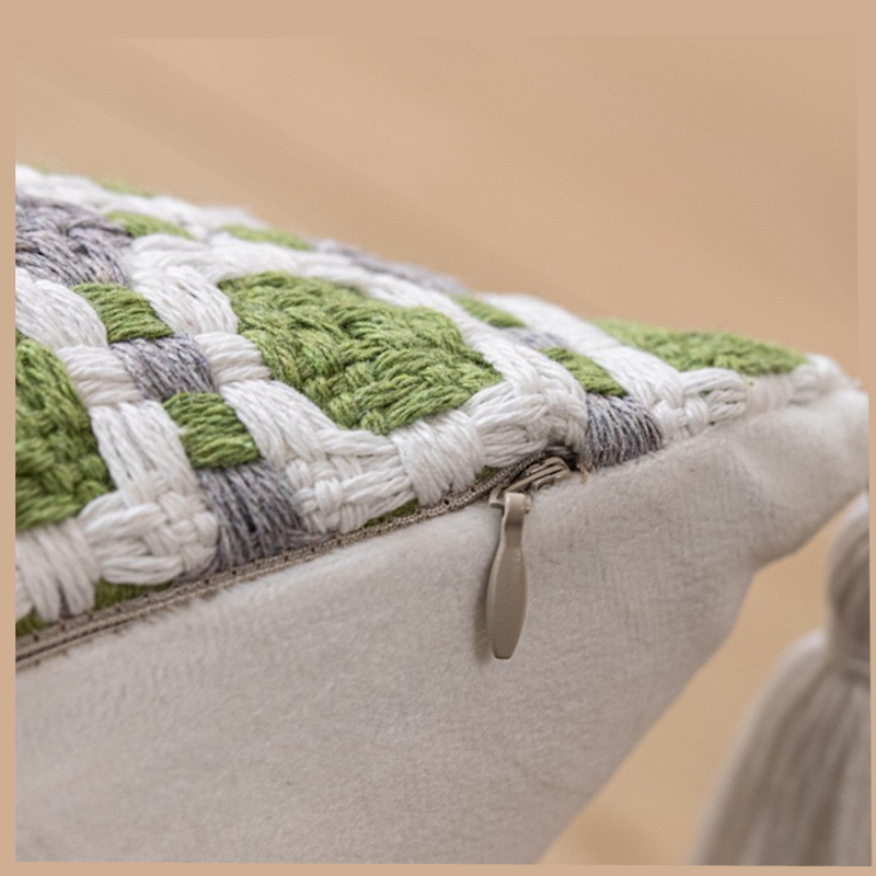 غطاء وسادة عصري للديكور المنزل - مراجعة Textured Throw Natural وسعره