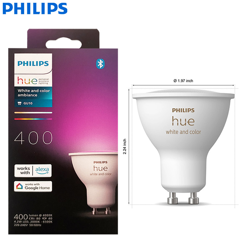 مصباح LED ذكي من فيليبس هيو GU - مراجعة Philips Bulb Hue وسعره