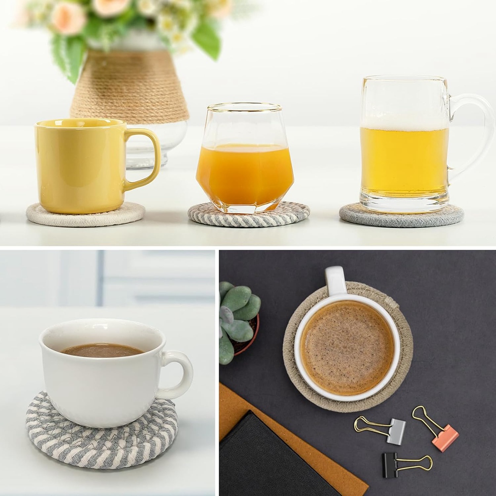 قواعد أكواب للشرب من ABLQ، مجم - مراجعة Woven Basket Set وسعره