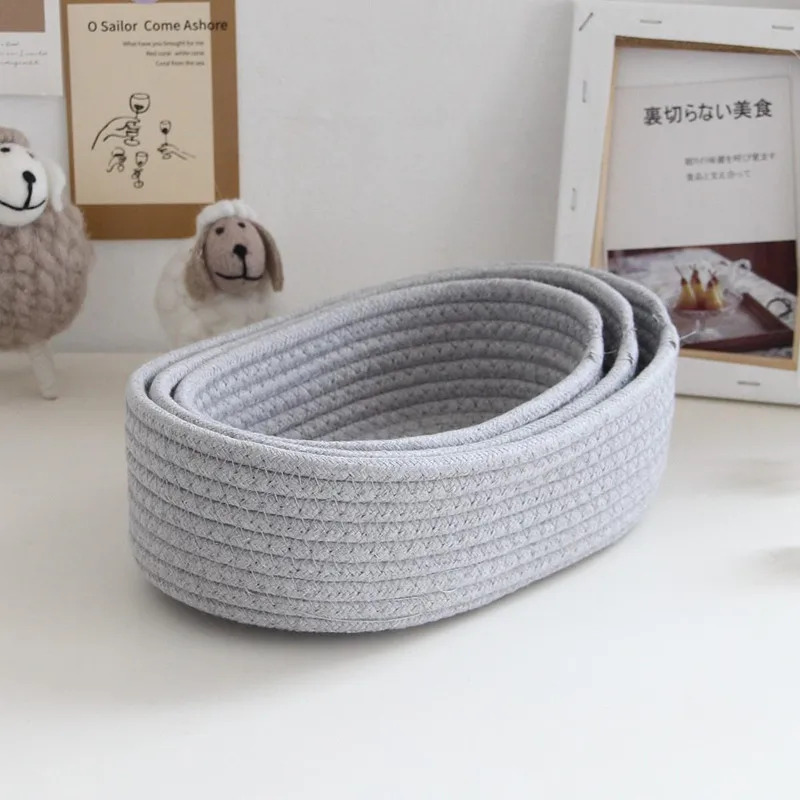 الشمال القطن حبل المنسوجة سلات - مراجعة Woven Basket Set وسعره