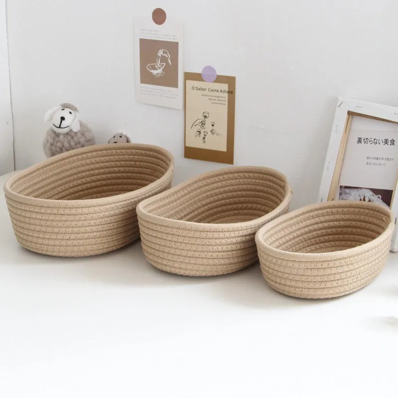 الشمال القطن حبل المنسوجة سلات - مراجعة Woven Basket Set وسعره