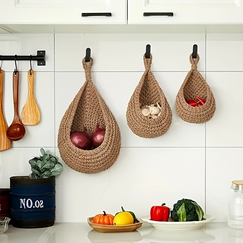3 قطعة/المجموعة مكرامية سلة فو - مراجعة Woven Basket Set وسعره