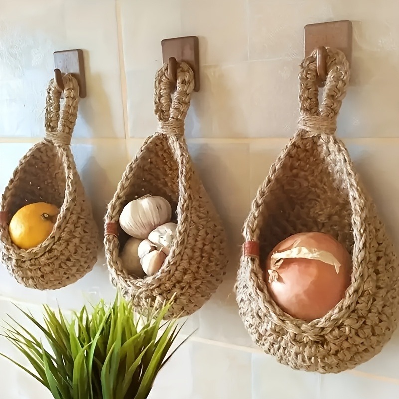 3 قطعة/المجموعة مكرامية سلة فو - مراجعة Woven Basket Set وسعره